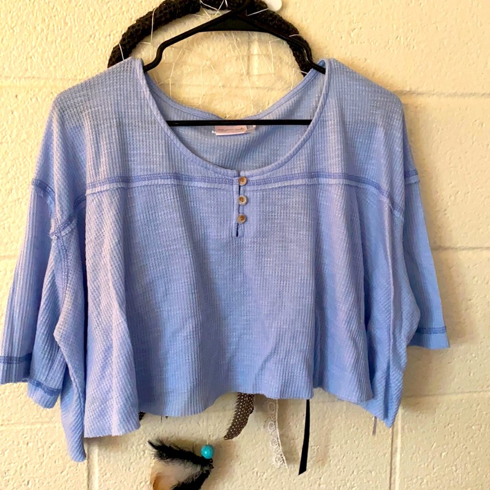 Baby blue urban outfitters lounge top
